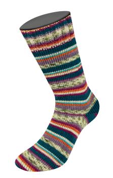 Socke aus der Landlust Sockenwolle in Farbe 710